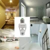 E27 Infrared Motion Sensor Lamp Holder 100–240V, 360° Detection