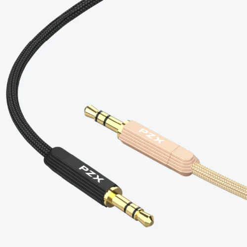 PZX 1501 Focuses 3.5mm PZX 1501 3.5mm Male to Male AUX Audio Cable for Phone, Car & Speakers