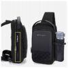 Arctic Hunter Men's Waterproof Chest Sling Bag with USB Charging Port