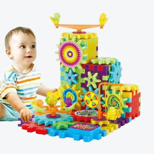 block kids toys 1 99PCS Music & Light Building Blocks Set.