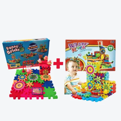 music blocks + funny blocks Funny Bricks – 53-Piece set + 99PCS Music & Light Building Blocks Set